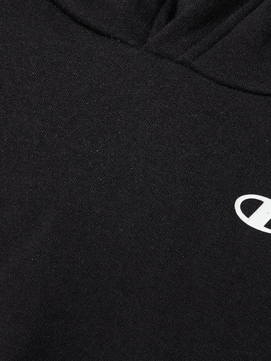 Fleece Παιδικό Φούτερ με Κουκούλα και Τσέπες Black Legacy