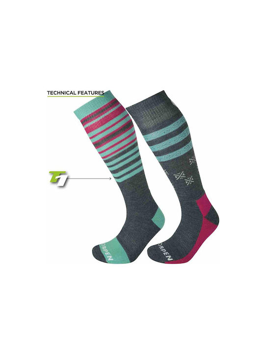 Lorpen 2 Ski & Snowboard Socks Multicolour 2 Pairs