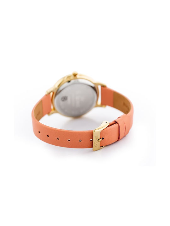 G.Rossi Herrenuhr 35mm Batterie mit Lederarmband