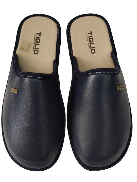 Herren Hausschuhe Blau