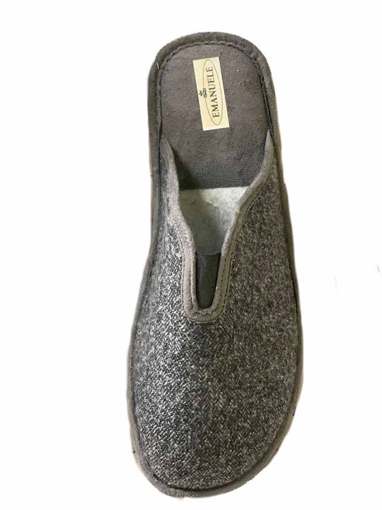 Papuci bărbați iarna Gray