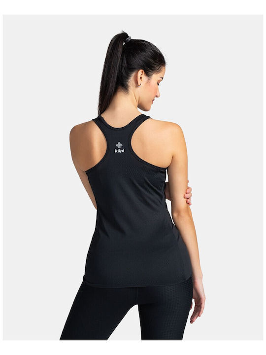 Kilpi Bluză Sportivă pentru Femei Fără mâneci Uscare rapidă Neagră
