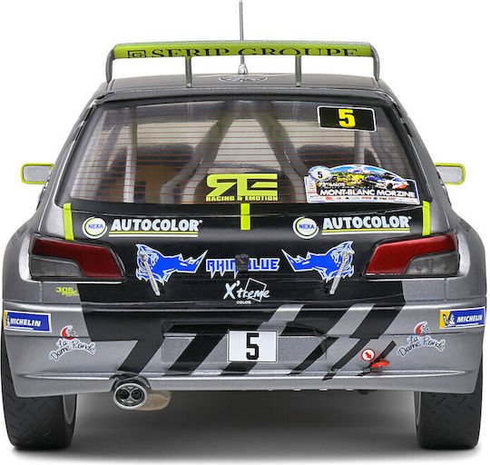 Solido Peugeot Racing Modeling Figure Car Gray in Scale 1:18