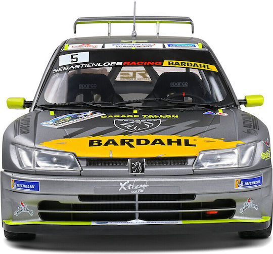 Solido Peugeot Racing Modeling Figure Car Gray in Scale 1:18