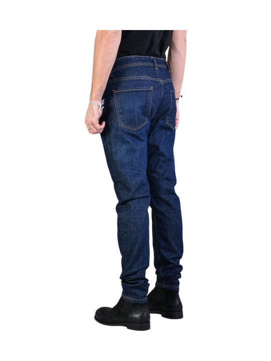 Men's Jeans Pants Elastic Blue