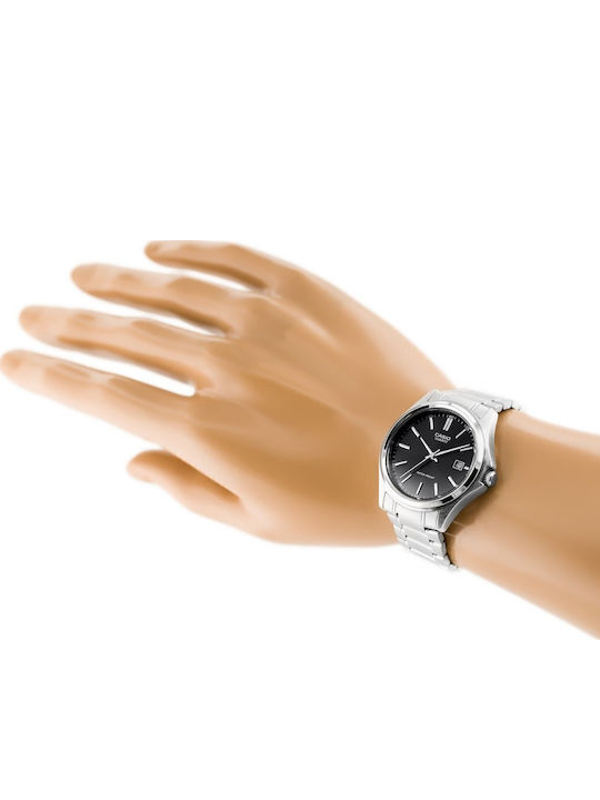 Casio Men's Watch 30mm Battery with Silver Metal Bracelet