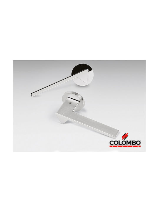 Colombo Design Lever Middle Door with Rosette Ama Cromat