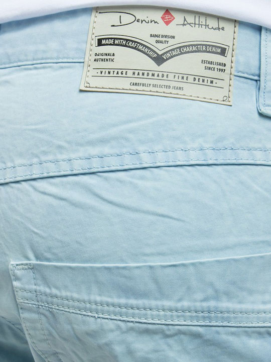 Herrenshorts Jeans Hellblau