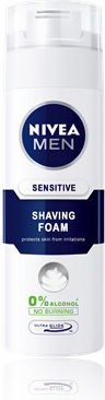 Nivea Men Sensitive 0% Alchohol Shaving Foam for Sensitive Skin 200ml