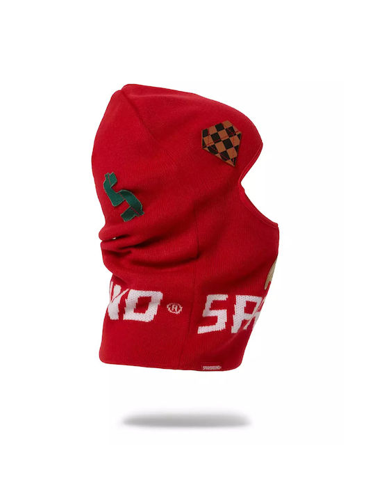 Sprayground Lux Patches Athletic Full Face Red