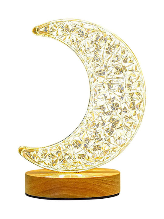 Moon Διακοσμητικό Φωτιστικό LED Θερμό Λευκό Moon Light