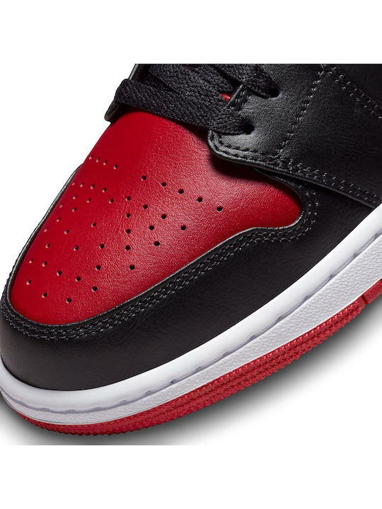 Air  1 Low Adidași Pentru Bărbați Negru / Alb / Roșu Gym