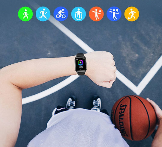 Rubicon Rnce89 37mm Smartwatch με Παλμογράφο (Πολύχρωμο)