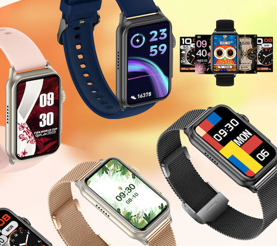 Rubicon Rncf06 Smartwatch με Παλμογράφο (Πολύχρωμο)