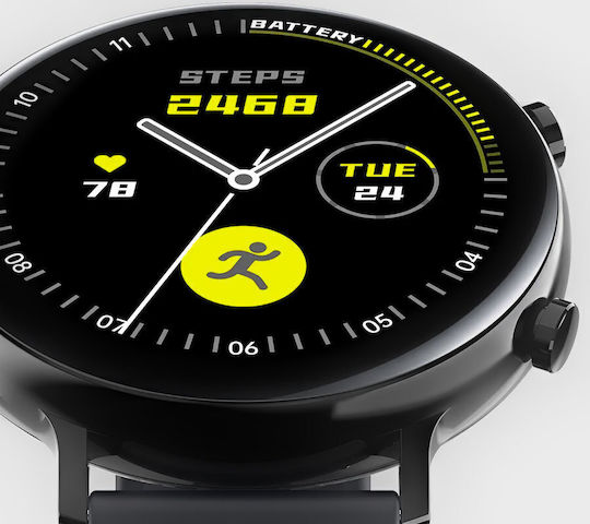 Rubicon Rnce98 44mm Smartwatch με Παλμογράφο (Πολύχρωμο)