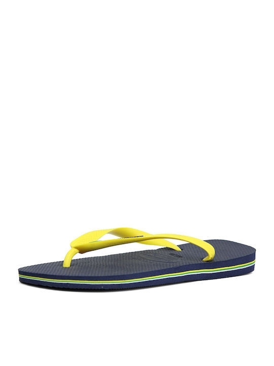 Παιδικές Σαγιονάρες Flip Flops Κίτρινες Brasil Logo