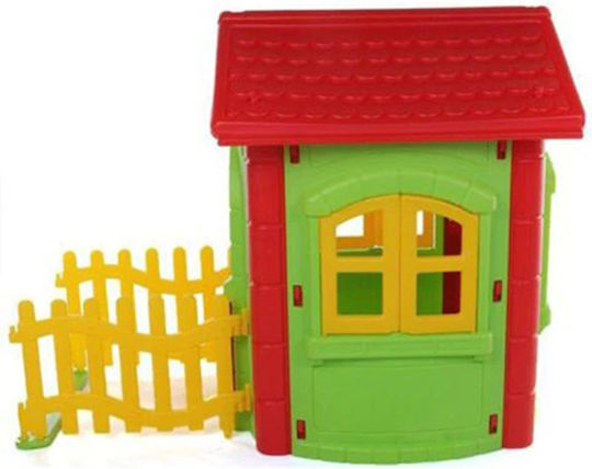 Pilsan Casă de joacă pentru copii în grădină Magic cu gard Verde 172x131x112cm