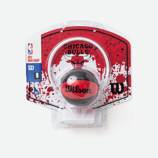 Wilson Indoor Over Door Basketball Hoop with Ball NBA Chicago Bulls