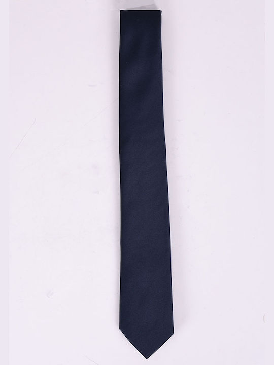 Ανδρική γραβάτα μονόχρωμη Μπλε