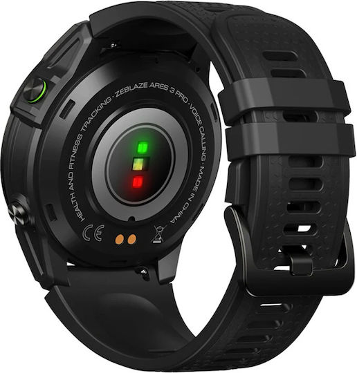 Zeblaze Ares 3 Pro 49mm Smartwatch with Heart Rate Monitor (Black)