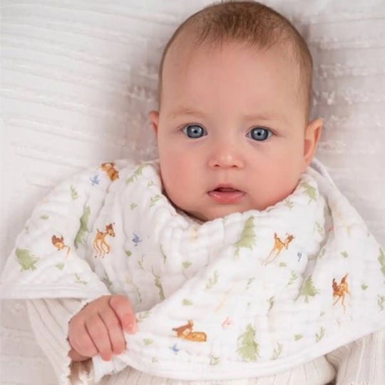 Aden + Anais Bib Fabric White