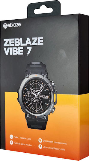 Zeblaze Vibe 7 47mm Smartwatch με Παλμογράφο (Μαύρο)