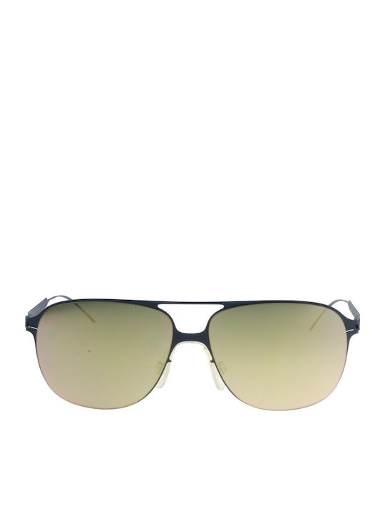 Mykita Ανδρικά Γυαλιά Ηλίου με Μαύρο Μεταλλικό Σκελετό και Πράσινο Ντεγκραντέ Καθρέφτη Φακό 1502817