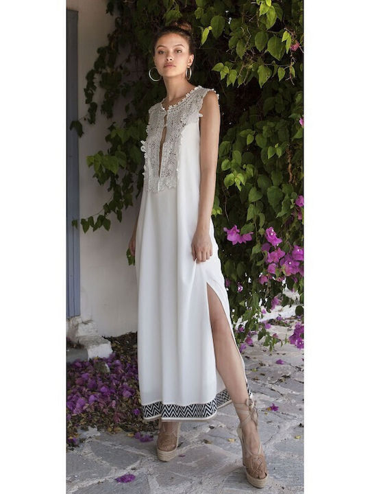 Summer Midi Dress White