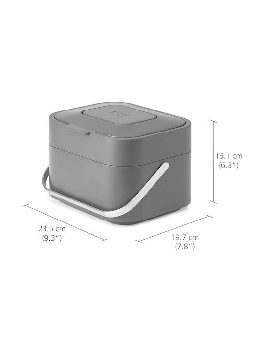 Joseph Joseph Δοχείο Φαγητού Inox Γκρι 4lt