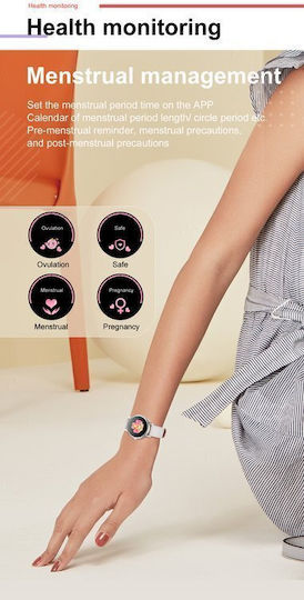 Pacific 18-6 38mm Smartwatch με Παλμογράφο (Ροζ Χρυσό)
