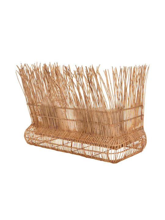 Zephyr Διθέσιος Καναπές Εξωτερικού Χώρου Rattan με Μαξιλάρια 200x120x142cm