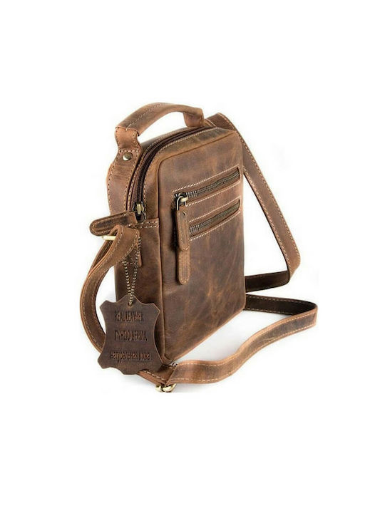 Fetiche Leather Leather Men's Bag Shoulder / Crossbody Tabac Brown