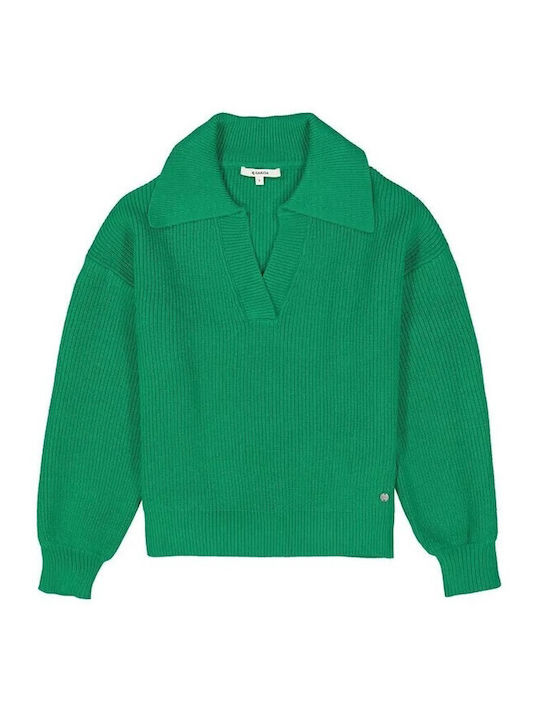 Damen Langarm Pullover Green