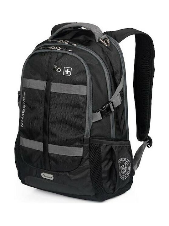 Suissewin SN8350 Men's Fabric Backpack Black