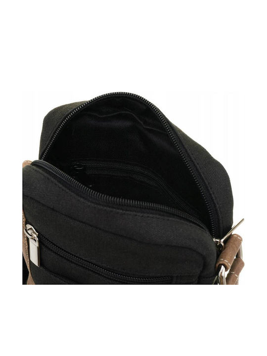 Piele Geantă pentru bărbați De umăr / tip crossbody Neagră