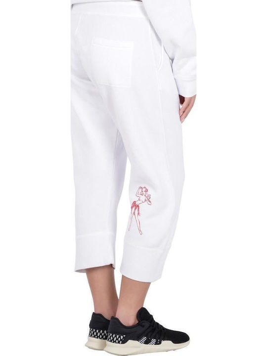 Damen Stoff Hose Weiß