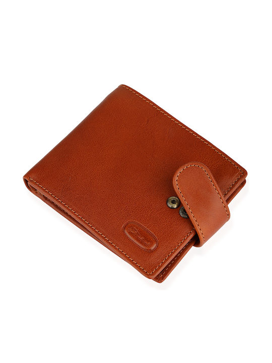 Leather Men's Wallet Classic Tabac Brown