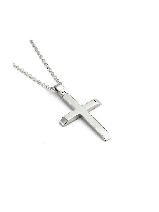 Goldsmith Men's White Gold Cross 14K