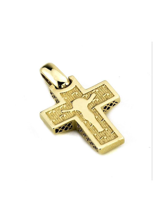 Goldsmith Men's Gold Cross 14K Double Sided