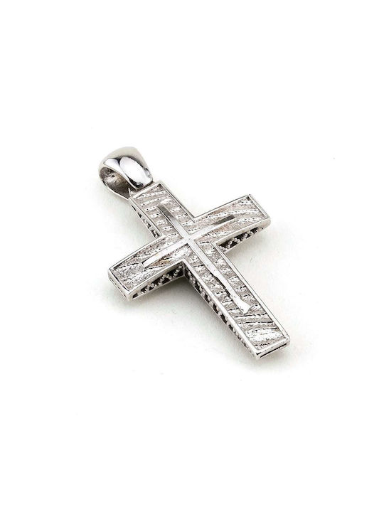 Goldsmith Women's White Gold Cross 14K Double Sided