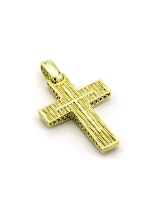 Goldsmith Men's Gold Cross 14K Double Sided