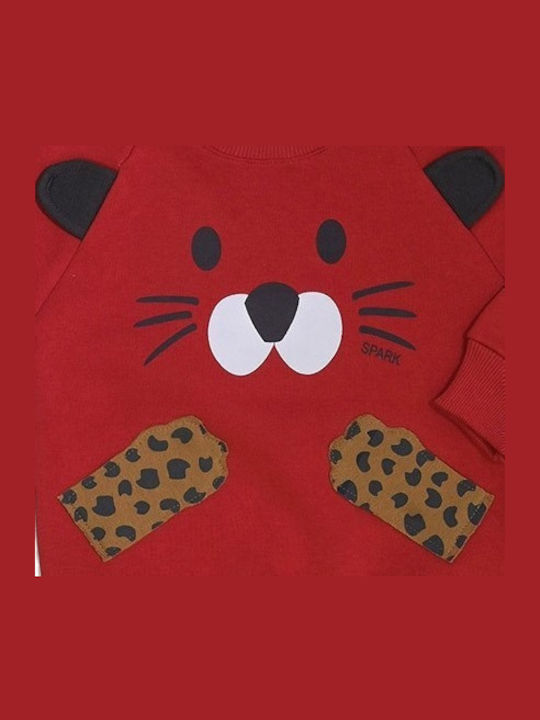 Kinder Sweatpants Set - Jogginganzug Red/ Charcoal 2Stück