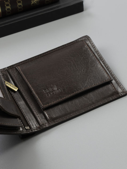 Δερμάτινο Ανδρικό Πορτοφόλι Καρτών με RFID Μαύρο