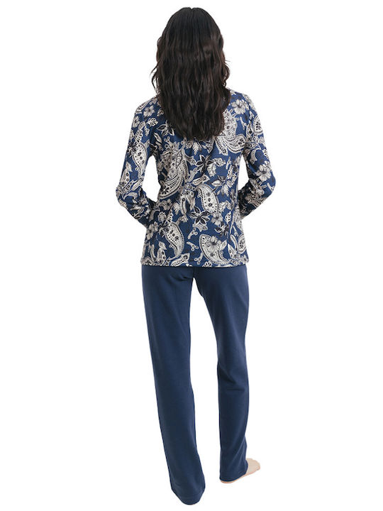 Odyssey Winter Women's Pyjama Set Blue