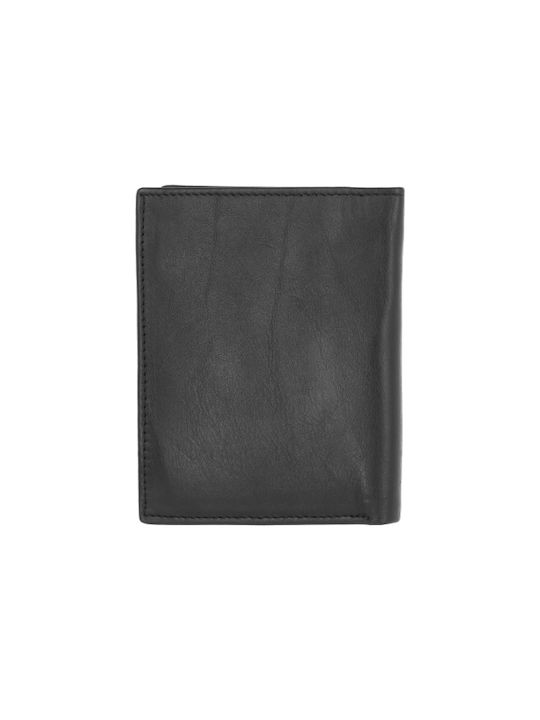 Reell Men's Leather Wallet Black