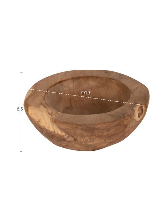 HomeMarkt Decorative Space made of Wooden 19x19x6.5cm 1pcs