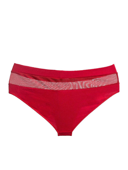 High-waisted Women's Slip Burgundy
