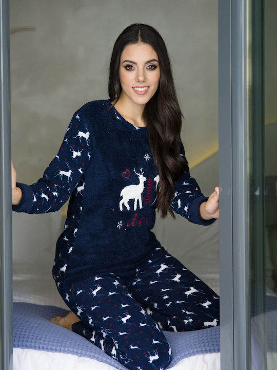 SNC Homewear Set Pijamale pentru Femei Albastru