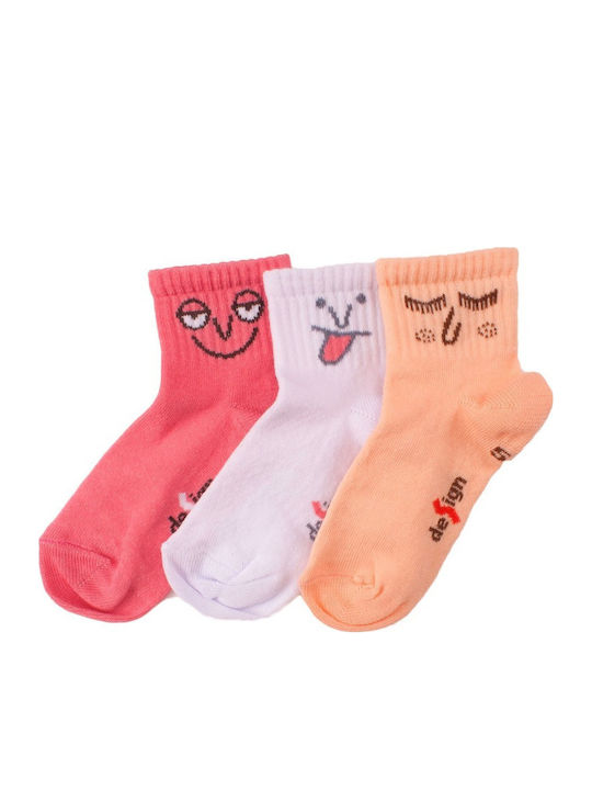 Design Letters Kids' Socks Multicolored 3 Pairs