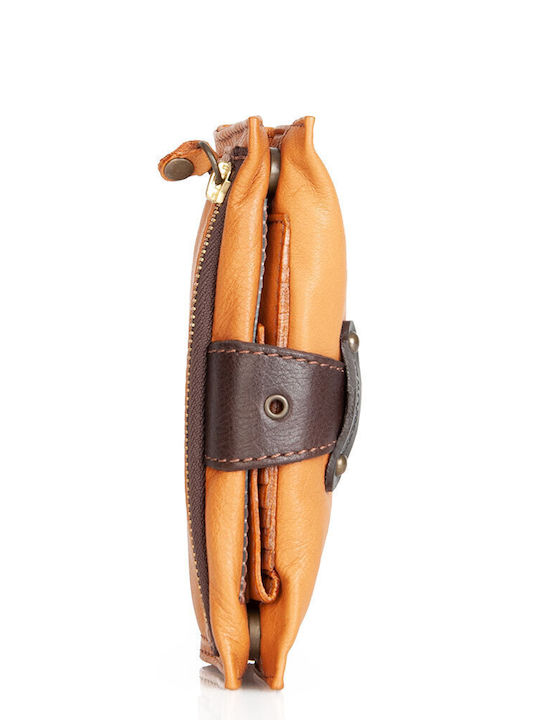 Π17 Leder Damen Geldbörse Klassisch Tabac Braun
